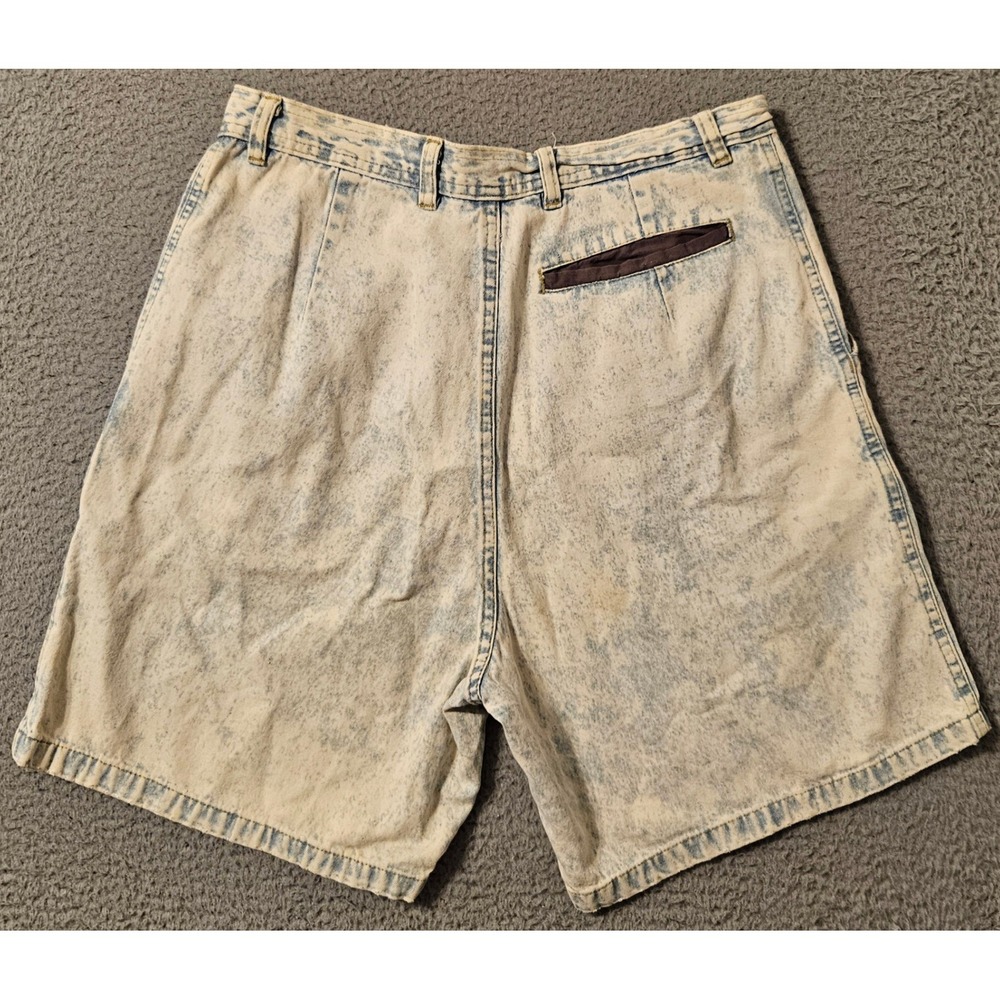 Vintage Quiksilver Denim Shorts Size 30 x 8 USA Made Light Acid Wash Jorts - Picture 2 of 15